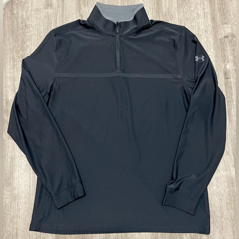 Under Armour Black 1/4 Zip, NWOT men’s Large